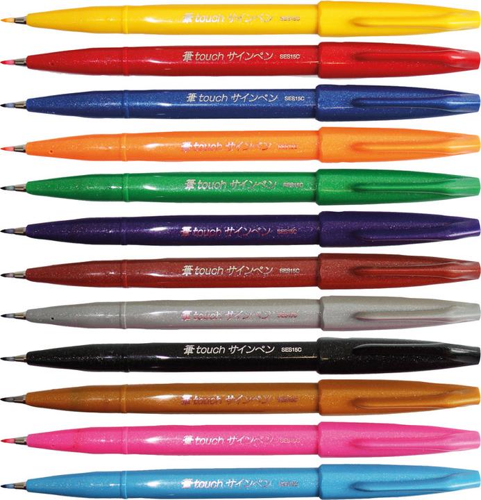 Produktbild Pentel Pinselstift Sign Pen Brush (Wasserblau, 1 x)
