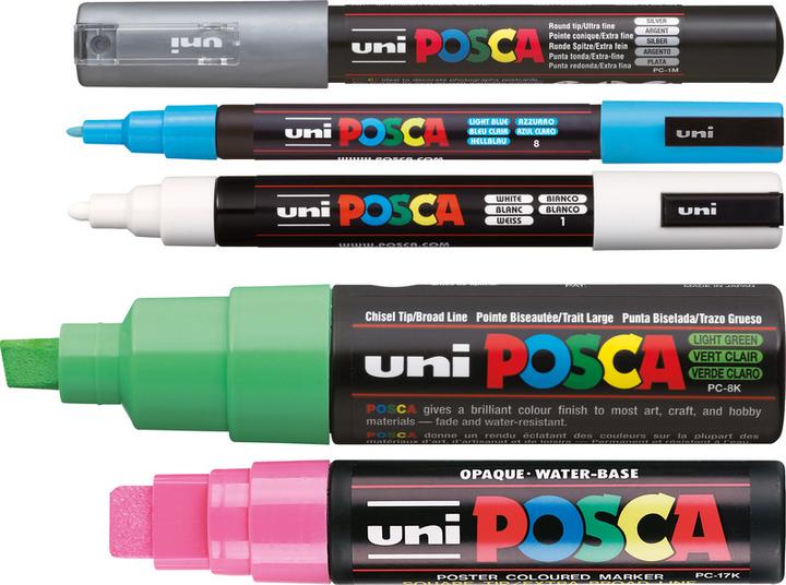Actual product image Posca Marker PC-17K rectangular tip (Red, 15 mm, 1 x)