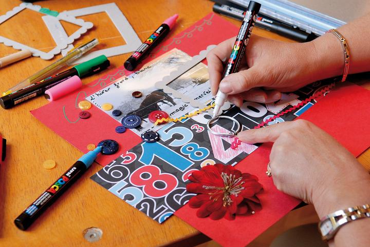 Actual product image Posca Marker PC-3M round tip (White, 1.30 mm, 1 x)