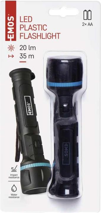 Immagine prodotto Emos Torcia LED in gomma P3861, 20 lm, 2x AA (16.20 cm, 20 lm)