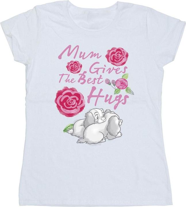 Actual product image Disney Womens/Ladies Lady And The Tramp Mum Hugs Cotton T-Shirt (S)