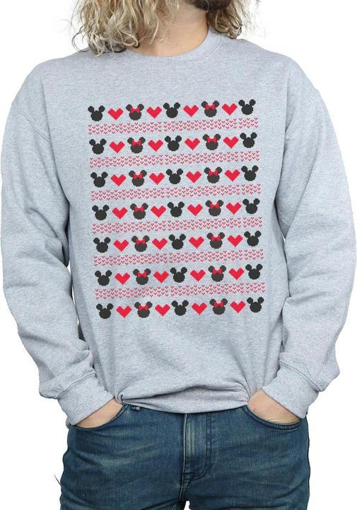 Produktbild Disney Mickey And Minnie Christmas Hearts Sweatshirt (L)