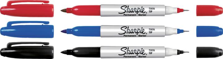 Produktbild Sharpie Twin Tip (Schwarz, 1 mm, 1 x)