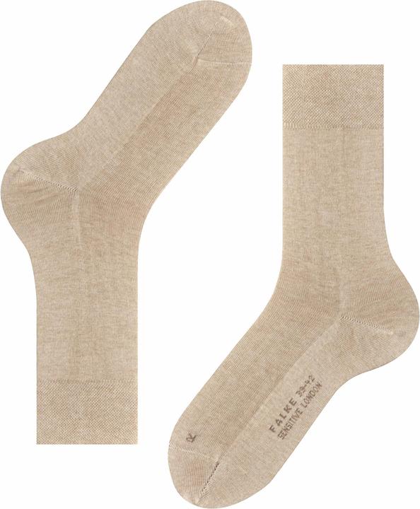 Actual product image Falke London Sensitive (3-pack) men's socks, colour 4650 sand mel., size 47-50 (Single pack, 47 - 50)
