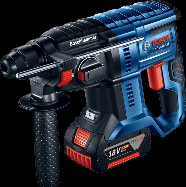 Image du produit Bosch Professional GBH 18V-20, 2 x 5.0Ah batterie incl. L-BOXX + 68 pcs. accessoires (Fonctionnement sur batterie)
