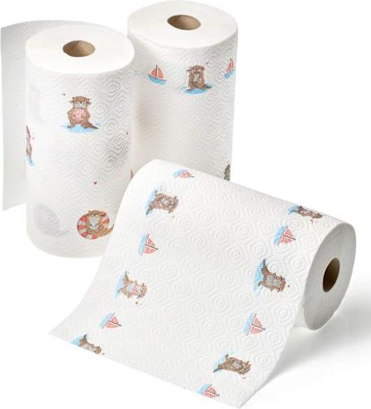 Produktbild dm Saugstark&Sicher Küchenrolle Design 3-lagig (3x100 Blatt)