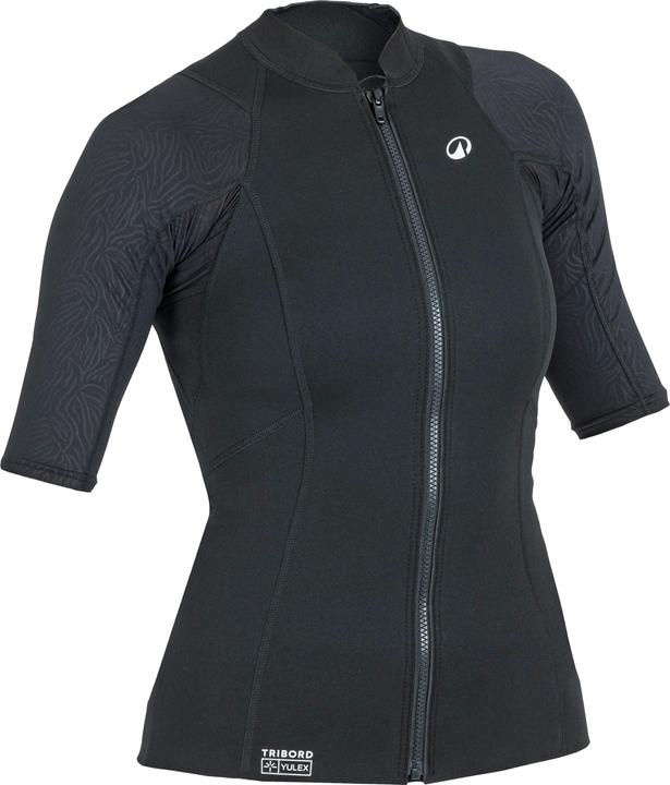 Immagine prodotto Subea YULEX100 top da bagno donna protezione UV 1,5 mm manica corta - nero (1 mm, S)
