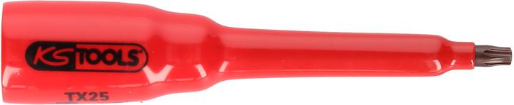 Actual product image KS Tools 3/8" bit socket with protective insulation for Torx screws, T27, long