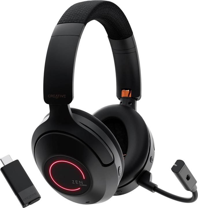Produktbild Creative ZEN Hybrid SXFI Bluetooth-Headset grau (ANC, 70 h, Kabellos)