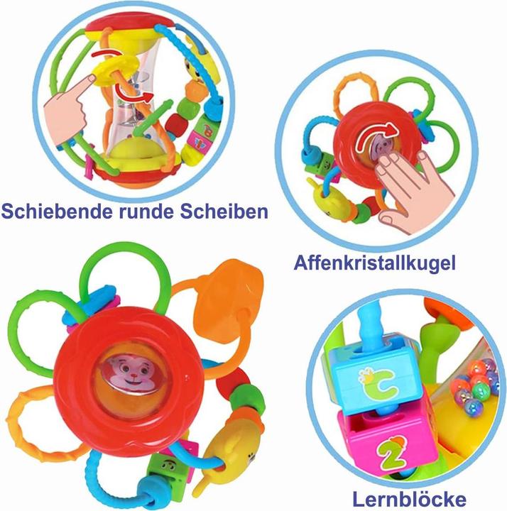 Image du produit Activity Board Jouets bébé 6 mois hochet bébé motricité balle saisir balle, saisir, secouer & ramper
