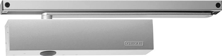 Geze Door closer TS 5000L, EN 2-6 with guide rail, without hold-open device, silver