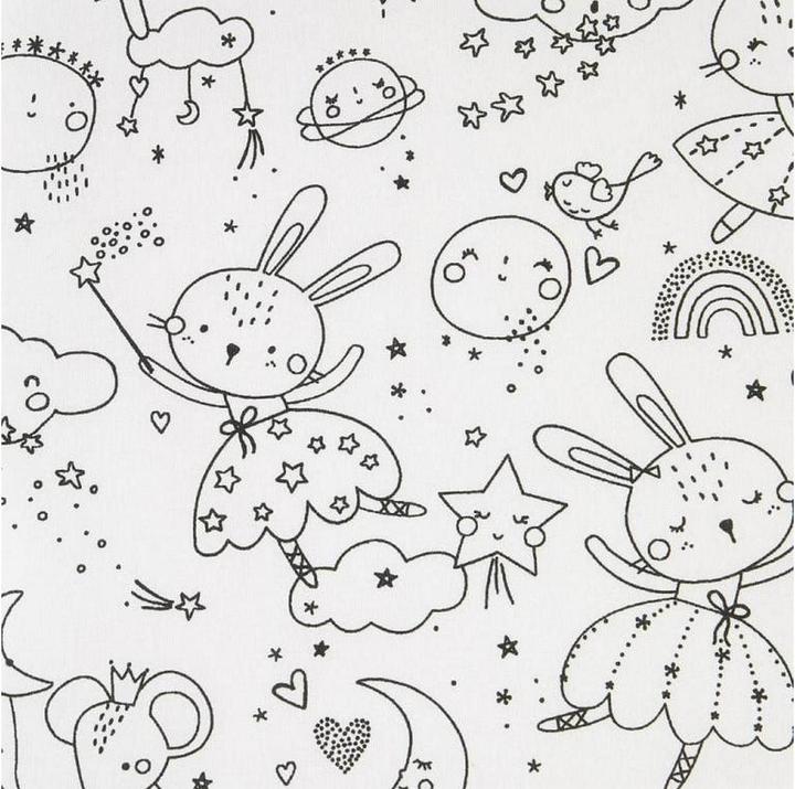 Actual product image Domotex Fabric Idril white / black