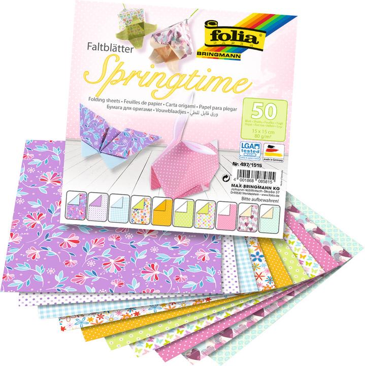 Actual product image Folia Leaflets Springtime (80 g/m², 50 x)