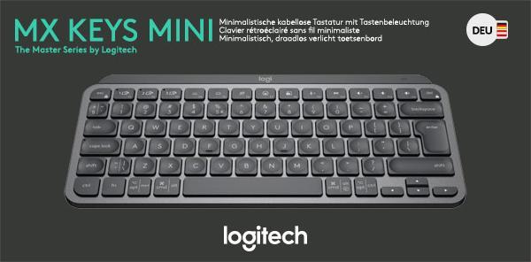 Actual product image Logitech MX Keys Mini (DE, Wireless)