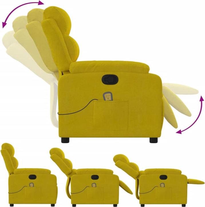 Actual product image VidaXL Velvet massage chair