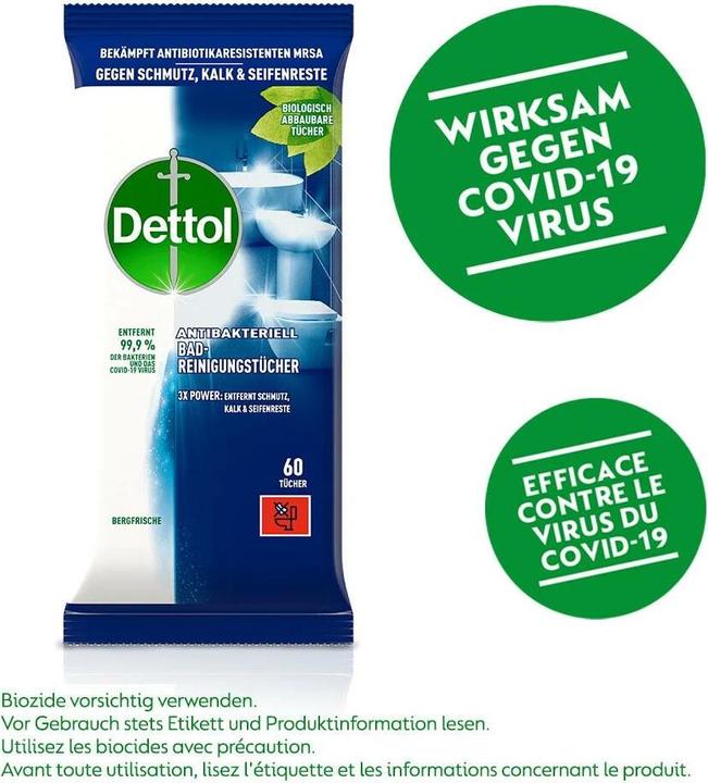 Immagine prodotto Dettol Panni per la pulizia del bagno