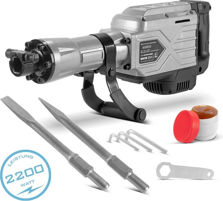 Stahlwerk Demolition hammer 2,200 W 2,100 bpm 65 J Chisel hammer Chisel hammer (Electrical connection)