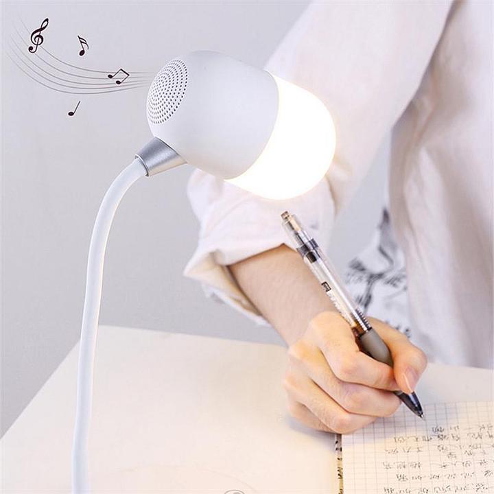 Produktbild PhoneLook 3-in-1-Nachttischlampe mit Lautsprecher, kabelloser Aufladung Wireless Charging