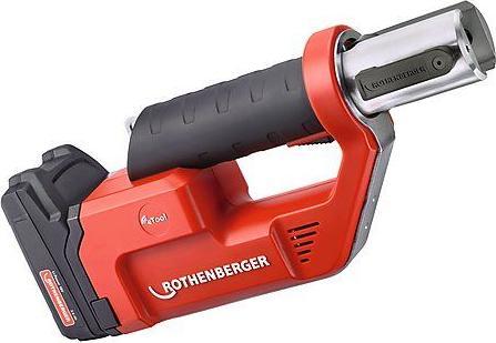 Actual product image Rothenberger ROMAX Compact TT 18V battery press machine + 1x battery 2.0Ah + charger + press jaw set + (390 mm)