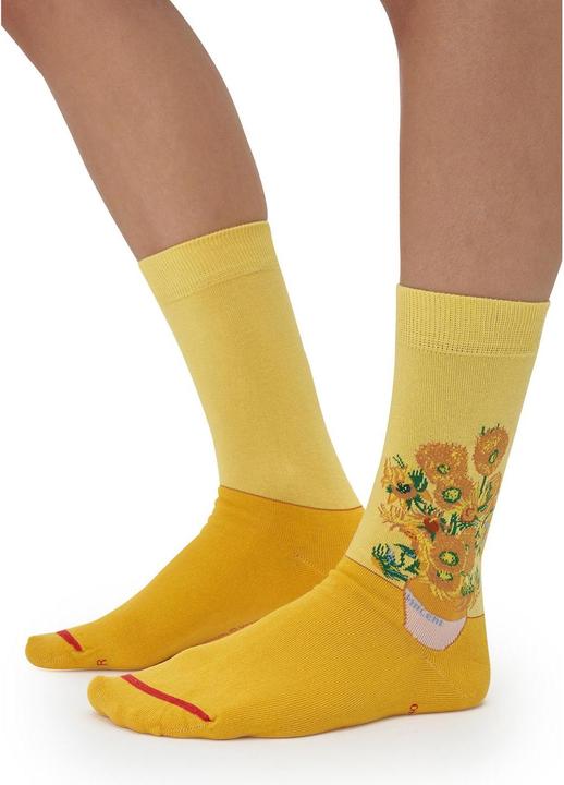 Image du produit MuseARTa Chaussettes Vincent van Gogh - Tournesols (Une unité par pack, 36 - 40)