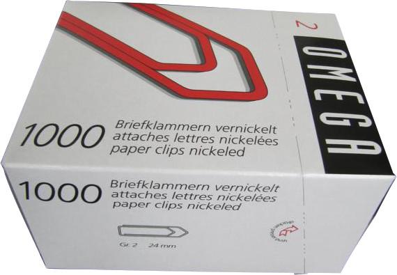 Produktbild Omega Büroklammern (1000 x)