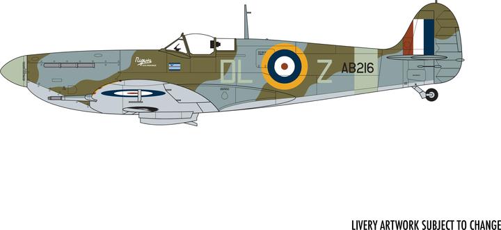 Produktbild Airfix Bausatz Anfänger Set Supermarine Spitfire MkVc 1:72