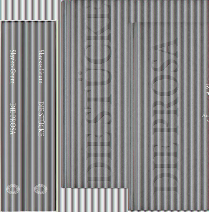 Image du produit Werke: Die Prosa | Die Stücke (Allemand, Erwin Köstler, Slavko Grum, 2023)