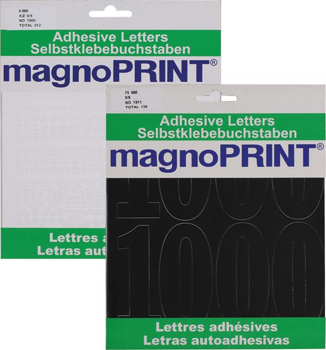 Produktbild Magnoprint Selbstklebebuchstaben
