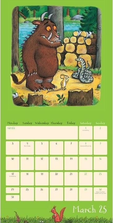 Immagine prodotto The Gruffalo Calendario da Parete (30 x 30 cm, Tedesco)