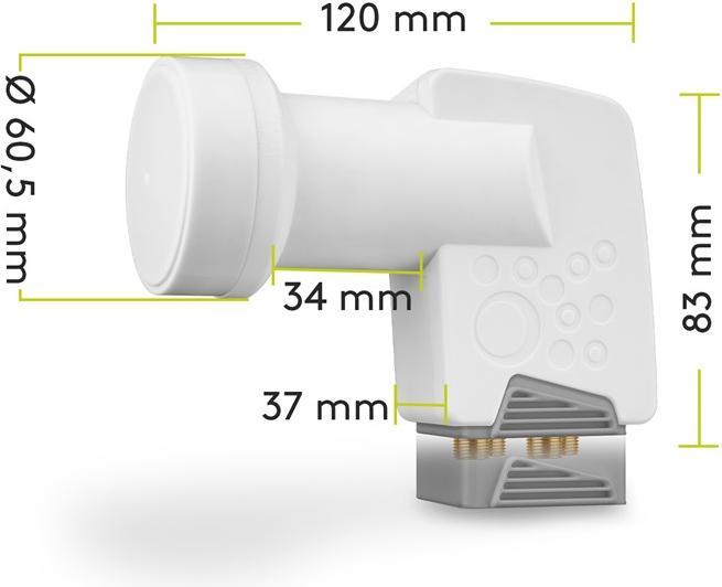 Immagine prodotto Goobay Quadro universale (Quad LNB, 40mm)