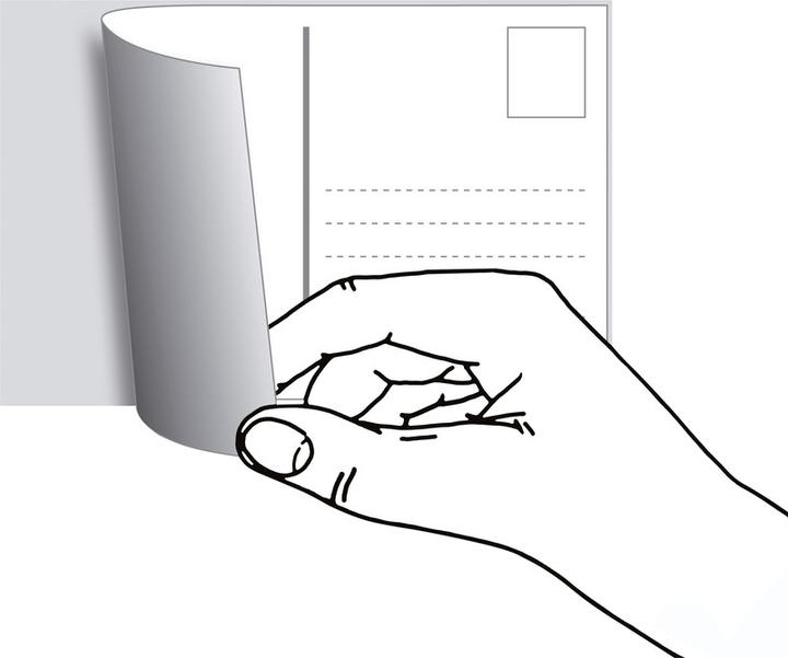 Actual product image HERMA Postcard labels
