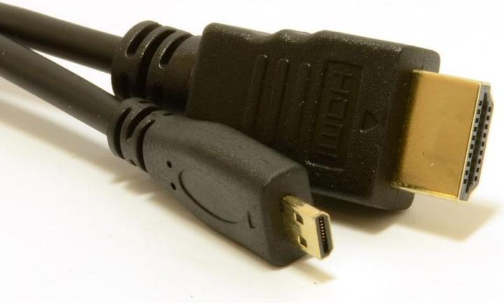 Actual product image Micro-HDMI to HDMI (type A) cable 1m for Raspberry Pi 4