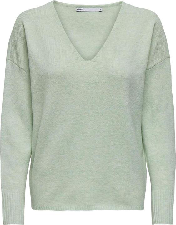 Only V-Ausschnitt Strickpullover Strickpullover (M)