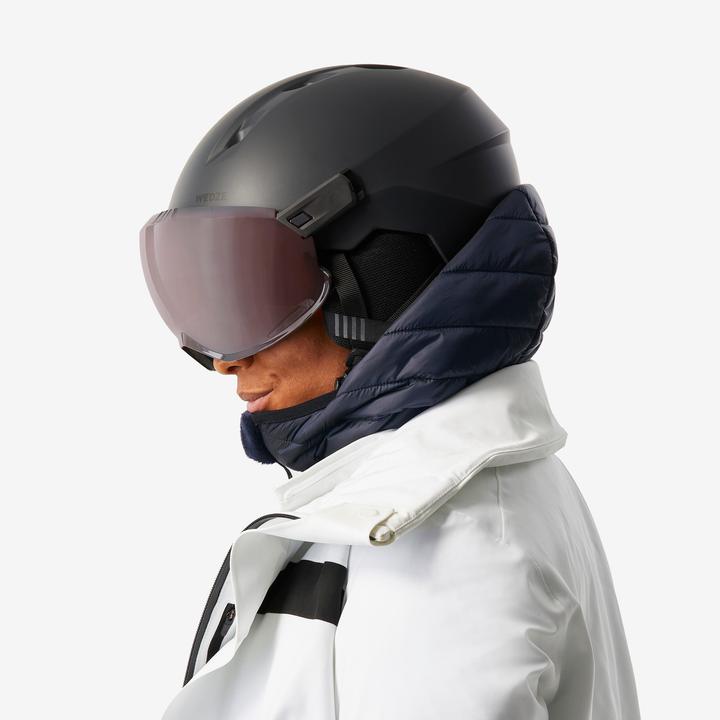 Actual product image Wedze Women's ski jacket down jacket light and warm - 500 blue/black (S)