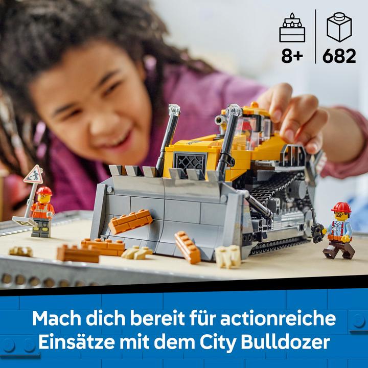 Actual product image LEGO Gelber Bulldozer mit Frontlader (60466, LEGO City)