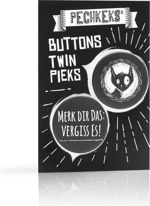 Produktbild Pechkeks Button 2er Set, «Merk dir das»