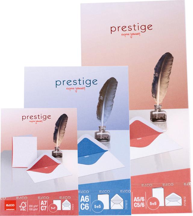 Immagine prodotto Elco Carte doppie con buste Prestige (C5, A5, 5 x)