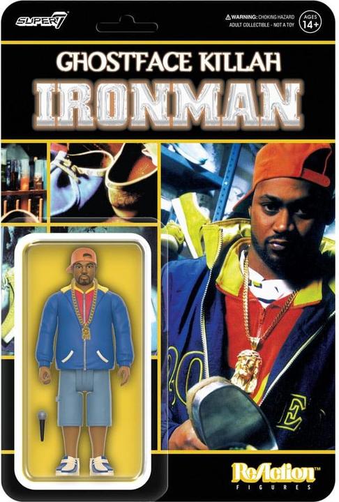 Actual product image Super7 Ghostface Killah ReAction Action Figure Ghostface Killah (Ironman) 10 cm