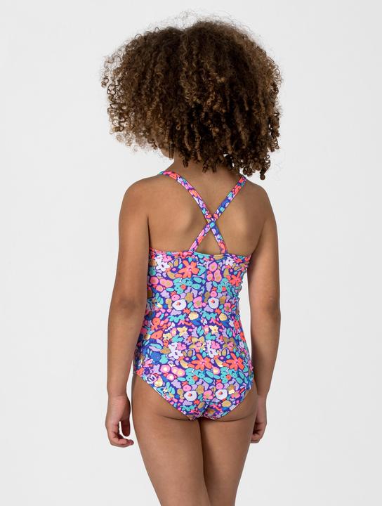 Produktbild Olaian Badeanzug Surfen Mädchen geblümt Hanalei blau/rosa (122)