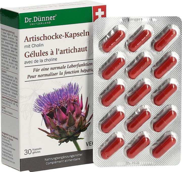 Actual product image Dr. Dünner Artichoke Liver Function (30 Piece, Capsules, 37 g)