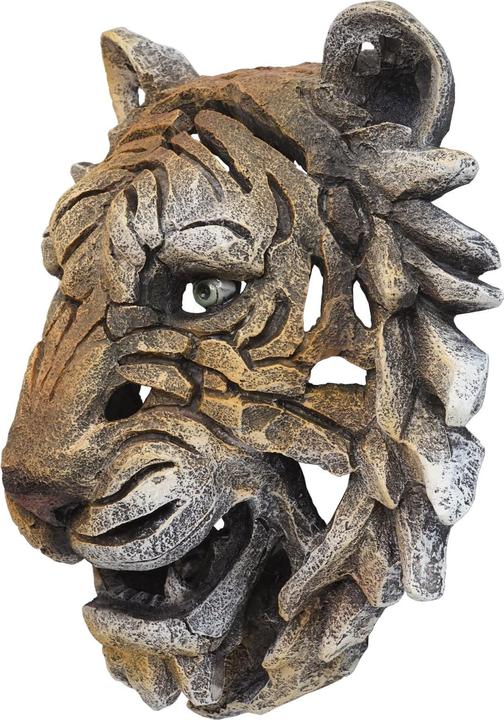 Produktbild Swisshandel24 Deko Schädel HWC-H41, Polyresin Wanddeko Kopf Trophäe, In-/Outdoor Tigerkopf 35cm (35 x 31 x 18 cm)