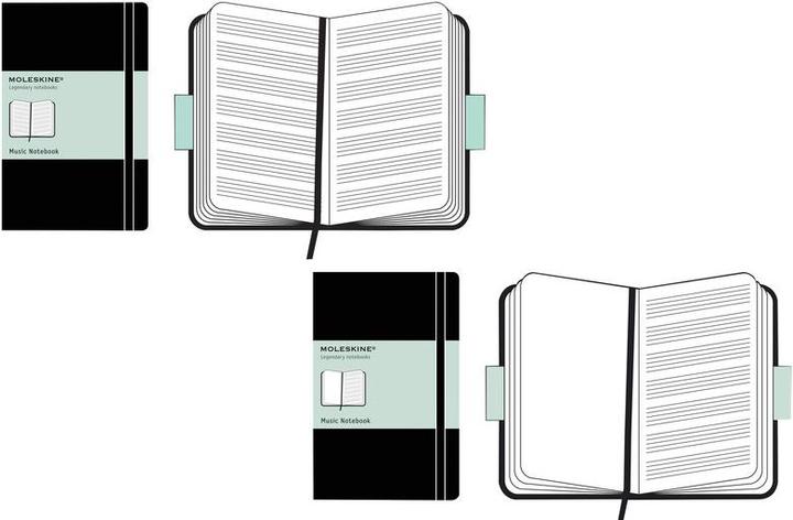 Actual product image Moleskine Creative music (A5, Lined, Hardcover)