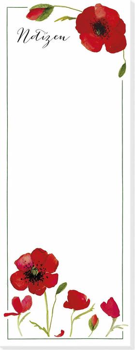 Immagine prodotto Notizblock. Mohnblüte (Tedesco, Silke Leffler)