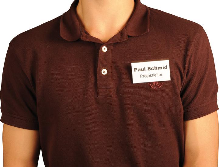 Produktbild Q-Connect Namensschilder mit Nadel