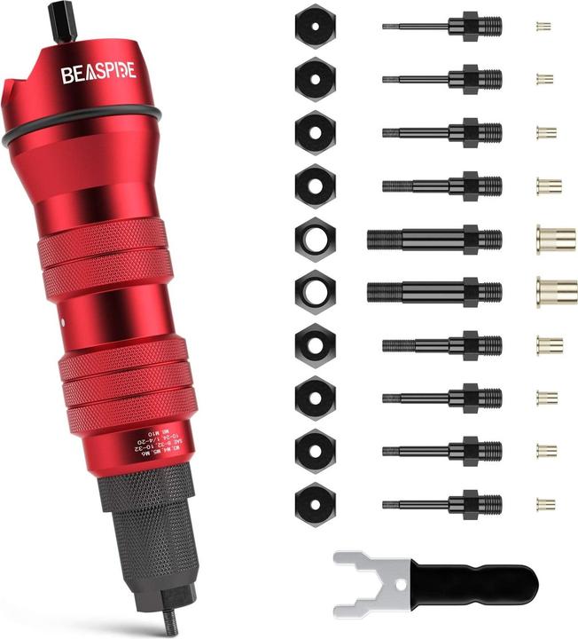 Actual product image Beaspire Rivet nuts adapter kit