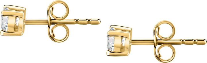 Image du produit La Petite Story Boucles d'oreilles plaquées or avec zircons clairs Argent LPS01AWV13 (Argent 925)