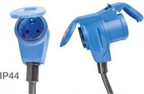 Produktbild As - Schwabe Camping Schutzkontaktsteckerstecker Adapterleitung (1.50 m, CEE 7/3, CEE)
