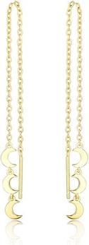 Produktbild JVD - Long gold-plated earrings Moon SVLE0701S75GO03