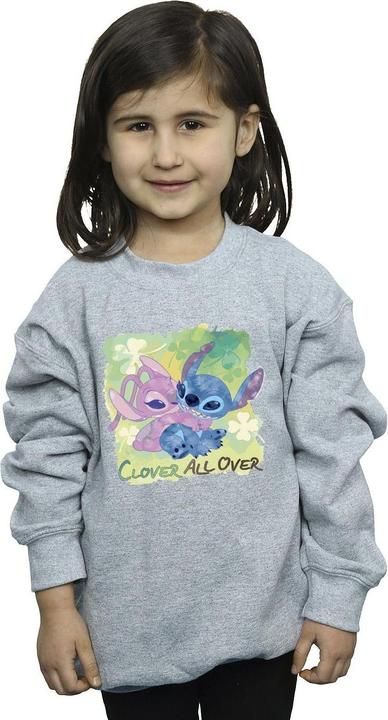 Produktbild Disney Lilo And Stitch St Patrick's Day Clover Sweatshirt Mädchen (140, 146)