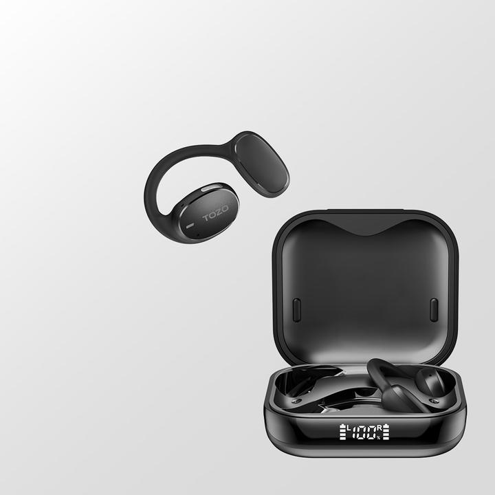 Produktbild Tozo OpenEgo True Wireless Stereo (TWS) Kostne USB Typ-C Bluetooth Headset Schwarz (ANC, 10 h, Kabellos)